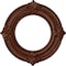 Ekena Millwork Benson Medallion (Canopies up to 6 1/8"), 11 1/8"OD x 6 1/8"ID x 5/8"P, Burnished Mahogany Crackle CM11BNBMC - alternate 1